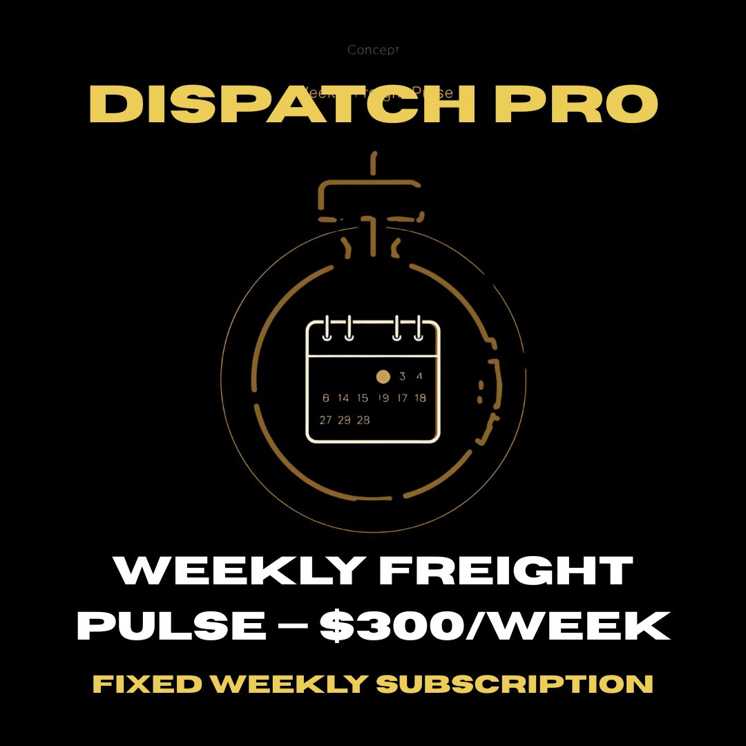 Weekly Freight Pulse — $300/week (Trucker Hub & Carrier Success Merch Included)