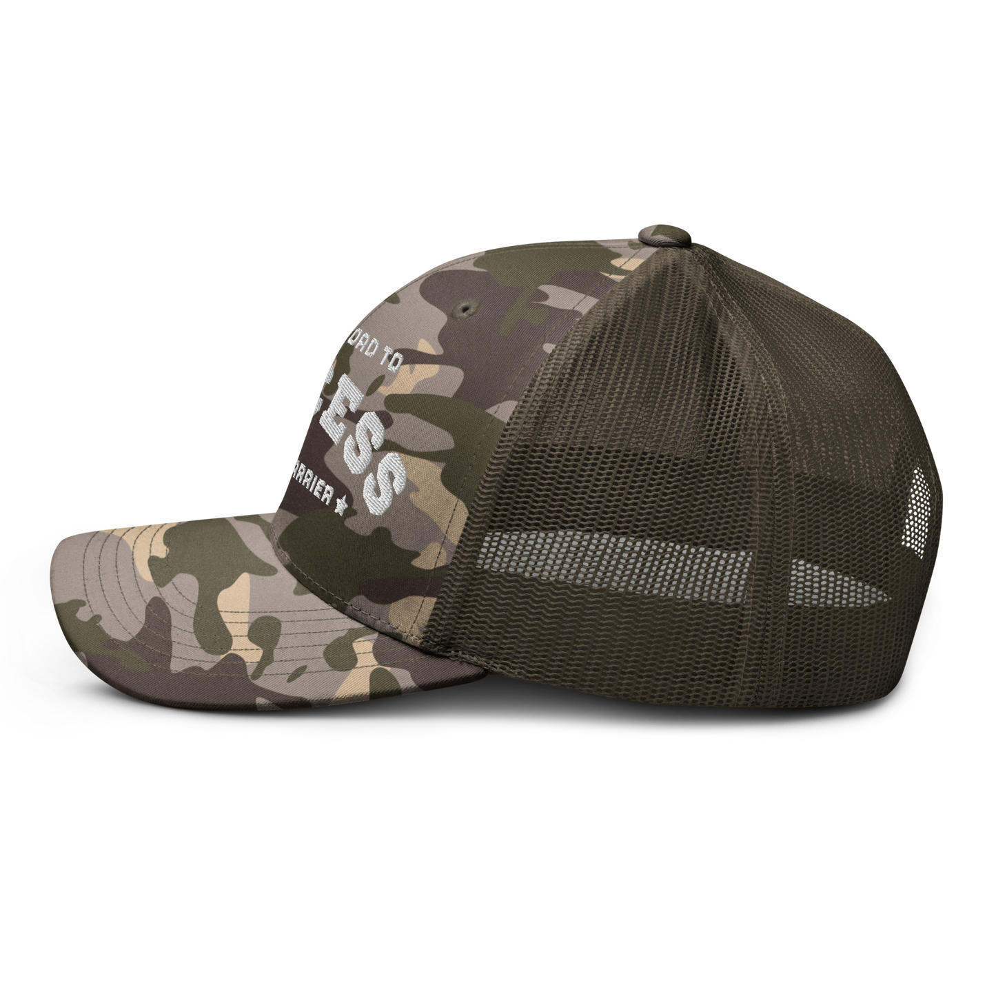 Camouflage trucker hat