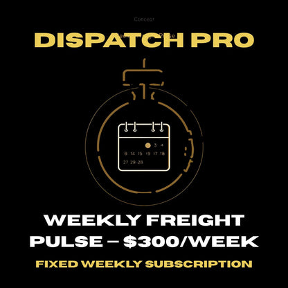 Weekly Freight Pulse — $300/week (Trucker Hub & Carrier Success Merch Included)